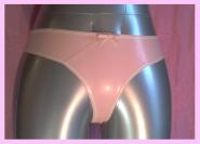 Moon Bunny Latex-String "Cheerleader's Delight" transparent pink | Maßanfertigung